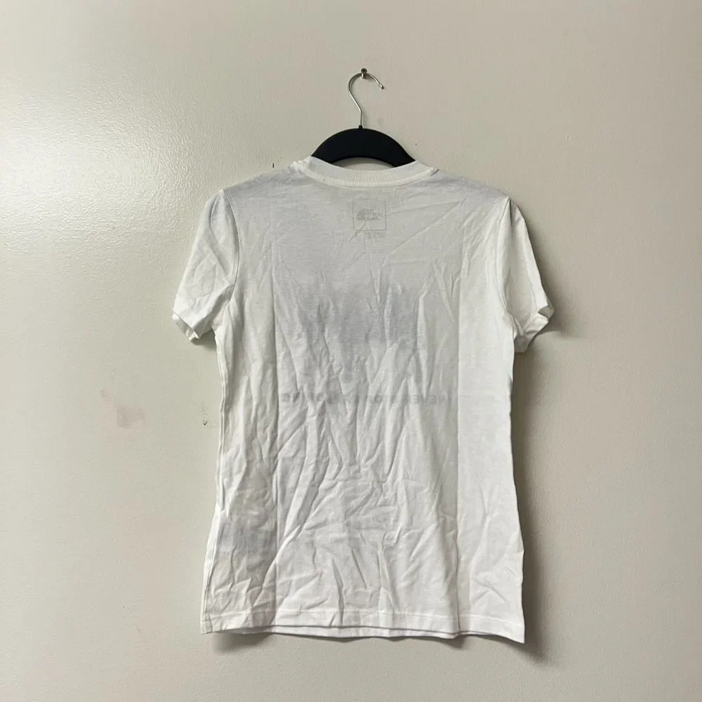 The North Face Women's Short Sleeve‎ Pony Wheels Tri-Blend Tee/White X-Large NWT - Picture 6 of 6